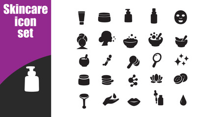 Skincare  icon set