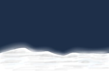 White snow isolated on dark blue background with clean space for text and images, ideal for winter-themed visual design.