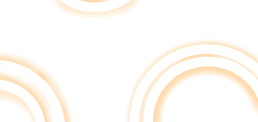 An abstract white circle with soft pastel orange glow, PNG with transparent background for modern, elegant visual design.