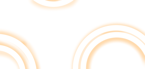 An abstract white circle with soft pastel orange glow, PNG with transparent background for modern, elegant visual design.