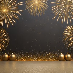 new year background with fireworks