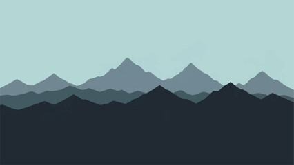 Naklejka premium mountains