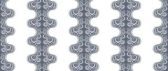 Seamless pattern of lace stripes. Vector illustration.