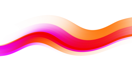 Vibrant Waves of Passion and Light: A Symphony of Pink, Red, and Orange in Motion