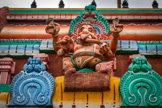 hindu temple in sri lanka, religion, ganesha, haputale, highlands, ceylon