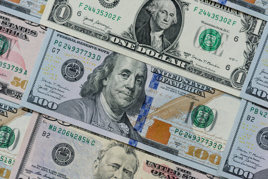 Cash, US dollar currency, financial and business flows. US dollar cash