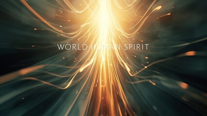 Human spirit, glowing light, abstract, inspirational, motivational, world unity concept