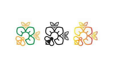 Eco Floral Line Art Symbol