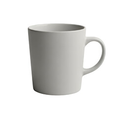 Obraz premium Minimalist White Ceramic Coffee Mug Isolated on Black Background for Branding Mockup, Hot Beverage Design, or Product Photography