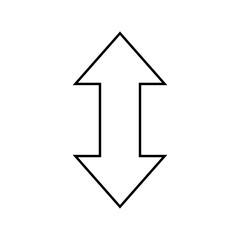 Up Down Arrow Icon &ndash; Vertical Direction Navigation Symbol