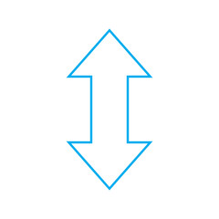 Up Down Arrow Icon &ndash; Vertical Direction Navigation Symbol