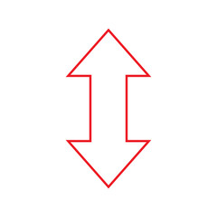 Up Down Arrow Icon &ndash; Vertical Direction Navigation Symbol