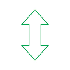 Up Down Arrow Icon &ndash; Vertical Direction Navigation Symbol