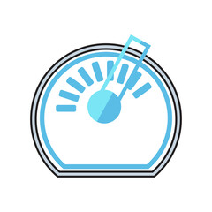 Minimal Speedometer Performance Gauge Icon