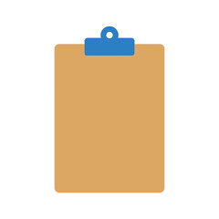 Clipboard icon flat design illustration