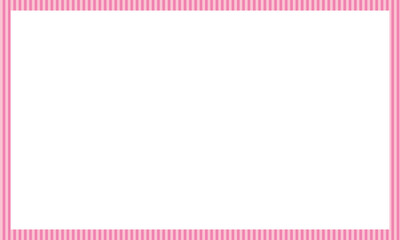 Valentine pink frame, pink striped pattern rectangle frame, valentines card template 