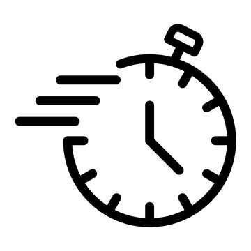Speed time line icon