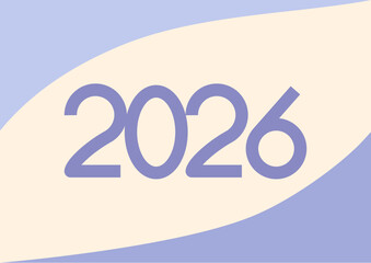 2026 New Year Celebration Flat Background