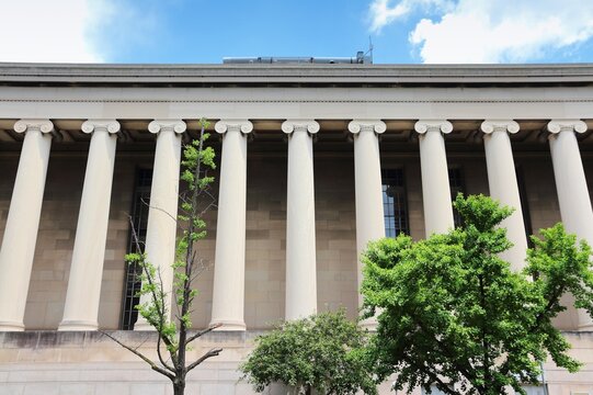 PITTSBURGH, USA - JUNE 30, 2013: Mellon College of Science building in Pittsburgh. Mellon College of Science (MCS) is part of Carnegie Mellon University.