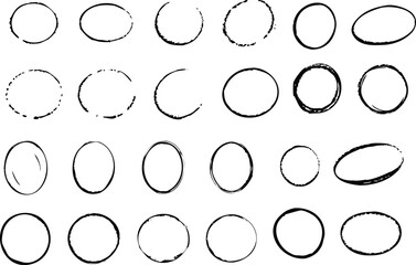 A collection of black circles with varying sizes and shapes. The circles are all connected and overlapping, creating a sense of unity and harmony