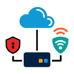 cloud computing concept illustration