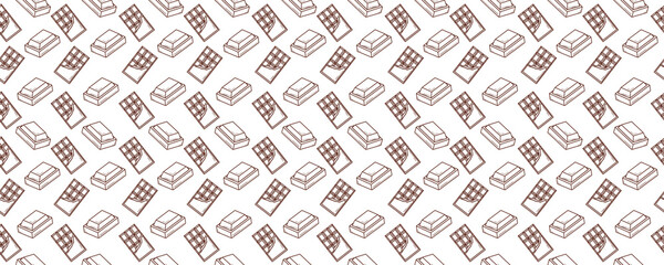 Line Chocolate Seamless Pattern - 1