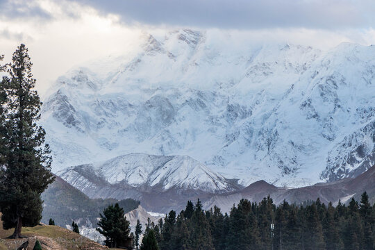 Nanga Parbat mountain in Gilgit-Baltistan region in Pakistan
