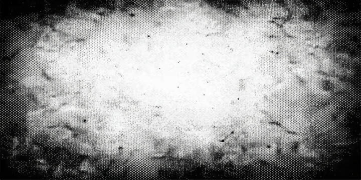 Dark aged paper texture with a grungy vintage pattern and a rough dark grey concrete wall surface design
