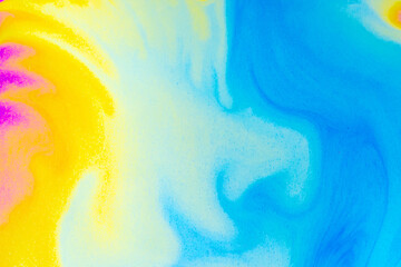 Psychedelic multicolored background abstract. Rainbow colors. patterns background. Photo macro shot of soap bubbles