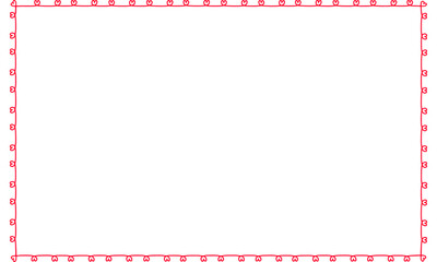 Valentine Heart Frame Love Border, valentines doodle, love frame