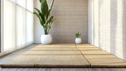 interior design scene with a window