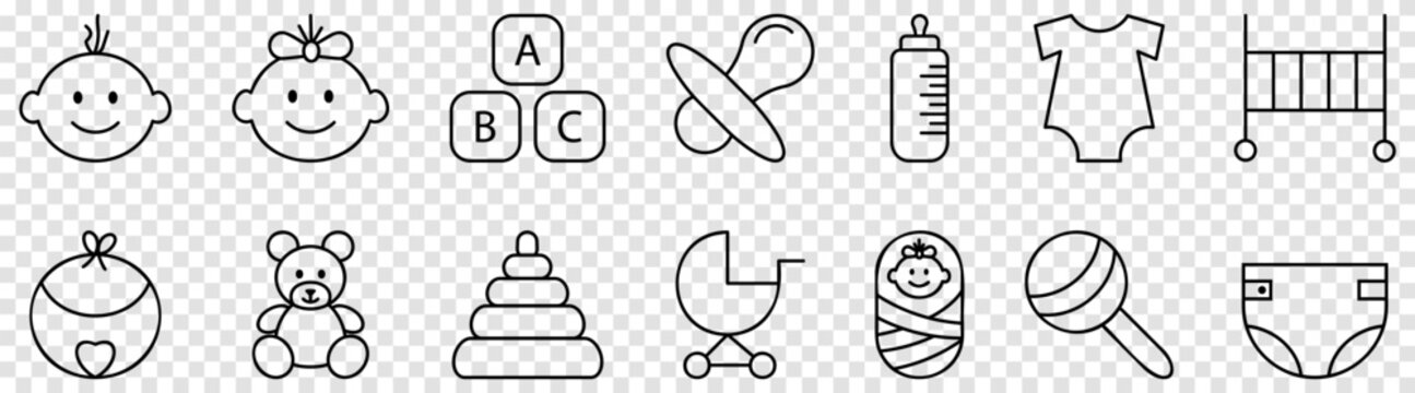 Baby icons