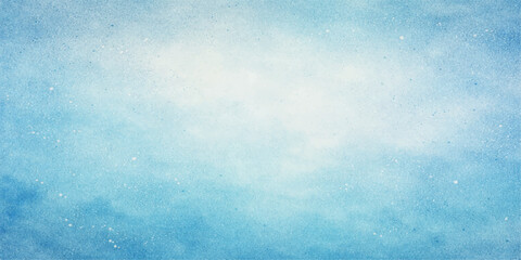 Obraz premium A vintage blue grunge abstract background features a rough paper texture with cold winter light and faded cloud patterns for an old weathered wall illustration