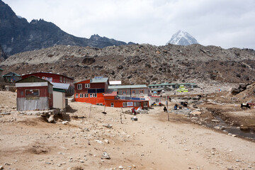 Lobuche town view, Everest base camp trek, Nepal