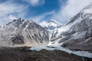 Trekking path from Gorak Shep to Everest base camp, Nepal