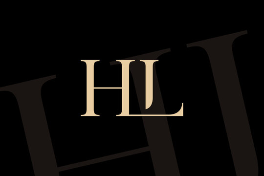 HL or LH letter logo icon design. Classic style luxury initials monogram.