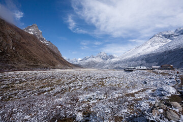 Landscape from Pheriche town area, EBC trekking, Nepal