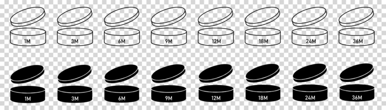 Period after open icons set