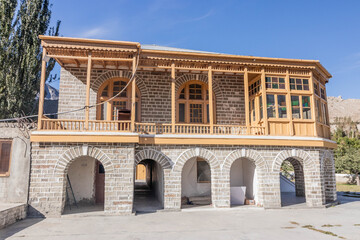 Jamatkhana (gathering place of Ismailis) in Ghulkin village in Hunza valley, Pakistan