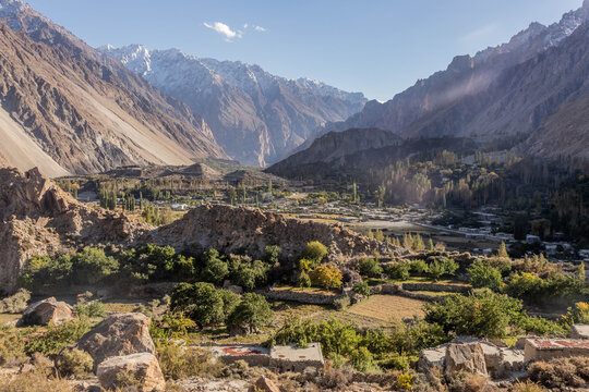 Ghulkin village in Hunza valley, Gilgit-Baltistan region of Pakistan