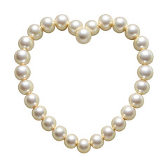 Obraz premium pearl necklace on transparent background