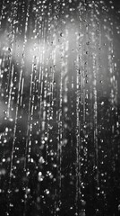 Cloud and rain. Falling water drops. Nature rainfall. -