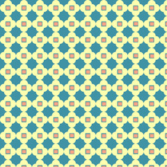 Seamless Mid Century Modern Geometric Pattern, Retro Abstract Repeating Background