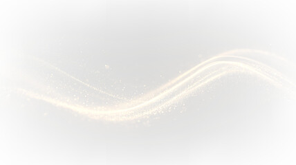 Wavy lines on a transparent background with sparkles and soft tones creating flowing patterns