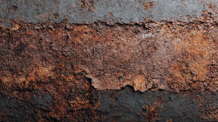 dark weathered rusty metal background texture or backdrop, banner size 