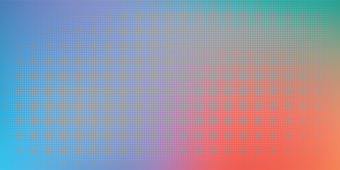 Vibrant Rainbow Gradient With Halftone Dots Creating Abstract Colorful Background Texture Pattern Digital Art eps10