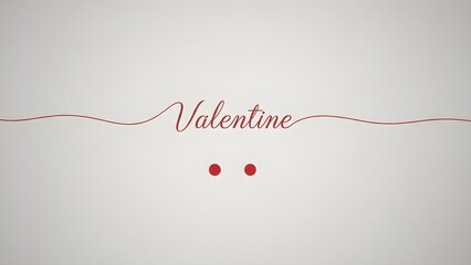 Valentine's Day minimalist concept