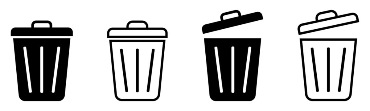 Trash bin icon