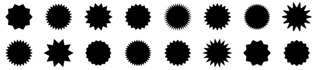 Fototapeta premium Black price tags collection