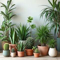 Obraz premium a room with lots of green plants